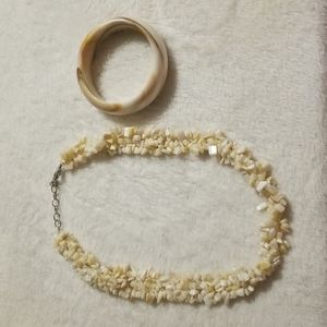 Gemstone Necklace and Bracelet